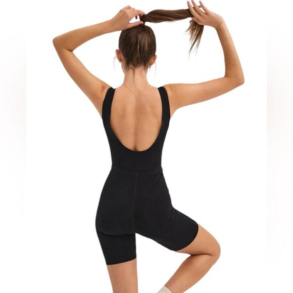 MATE the Label Organic Stretch Unitard Jet Black NWT RARE! - Picture 2 of 9